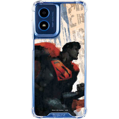DC Comics Superman Color Sketch Moto G 5G (2024) Clear Case